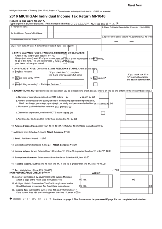 913 Michigan Department Of Treasury Forms And Templates Free To 