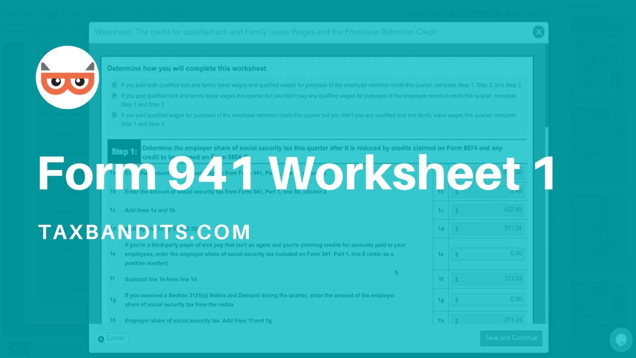 941 Worksheet 1 Fillable Form SHOTWERK