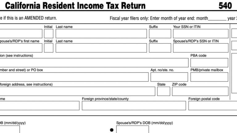 California Tax Brackets 2022