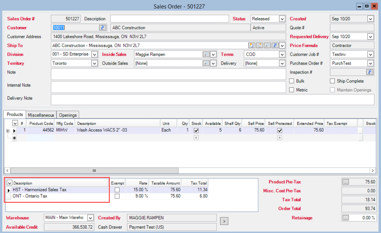 Error Message Could Not Save Receiving Work Order Stock Requisition 