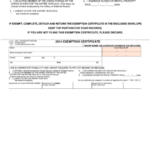 Exemption Certificate Form Division Of Taxation 2012 Printable