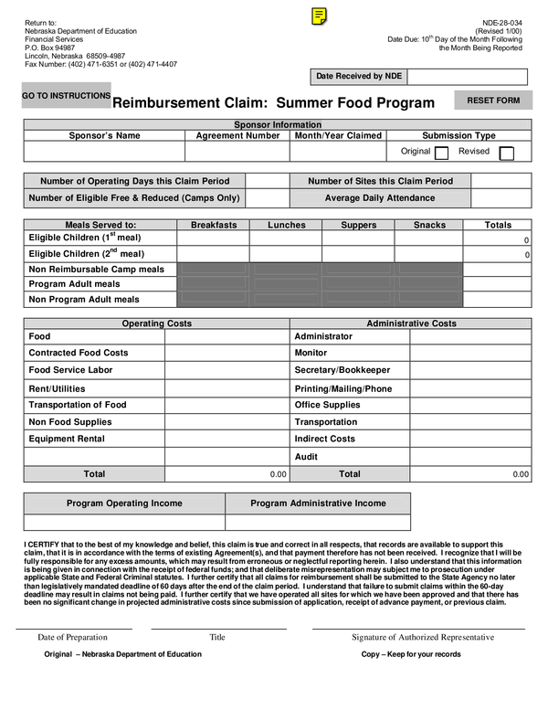 Fill Free Fillable Forms For The State Of Nebraska