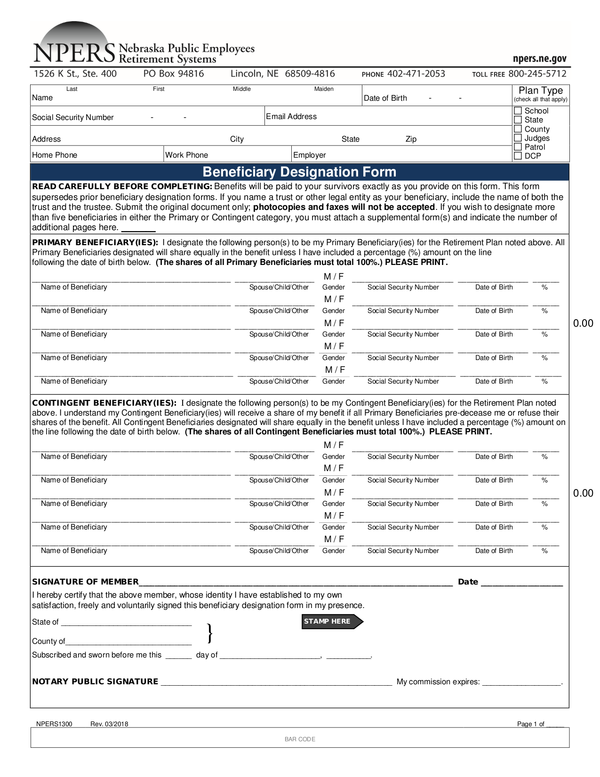 Fill Free Fillable Forms For The State Of Nebraska