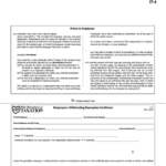 Fillable Form It 4 Employee S Withholding Exemption Certificate Printable Pdf Download