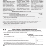 Fillable Form K 4 Kansas Employee S Withholding Allowance Certificate Printable Pdf Download