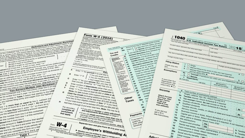 Filling Out An IRS W 4 Form