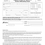 Form 4670 Request For Relief Of Payment Of Certain Withholding Taxes