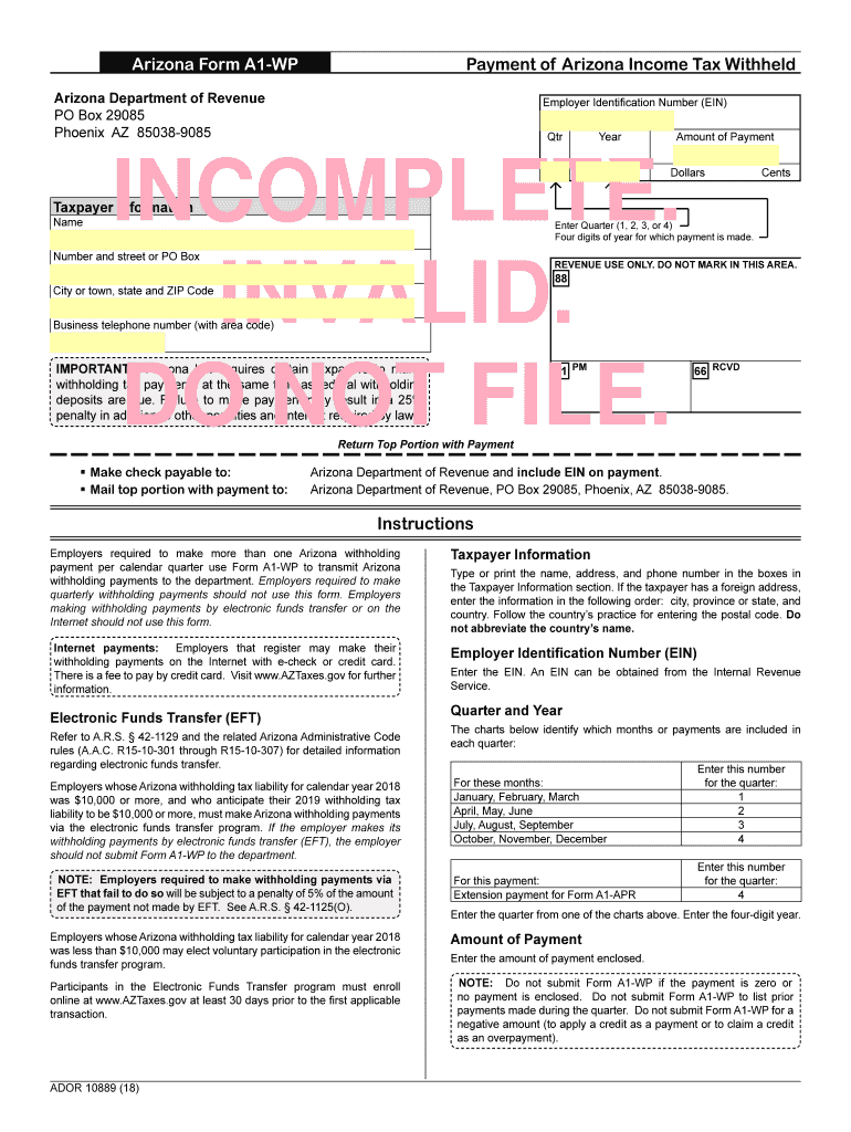 Form A1 Wp Fill Out And Sign Printable PDF Template SignNow