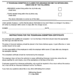 Form Ar4ec Tx Texarkana Employee S Withholding Exemption Certificate Arkansas Printable