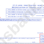 Form Lw 3 Income Tax Withheld Reconciliation Of Lansing Printable