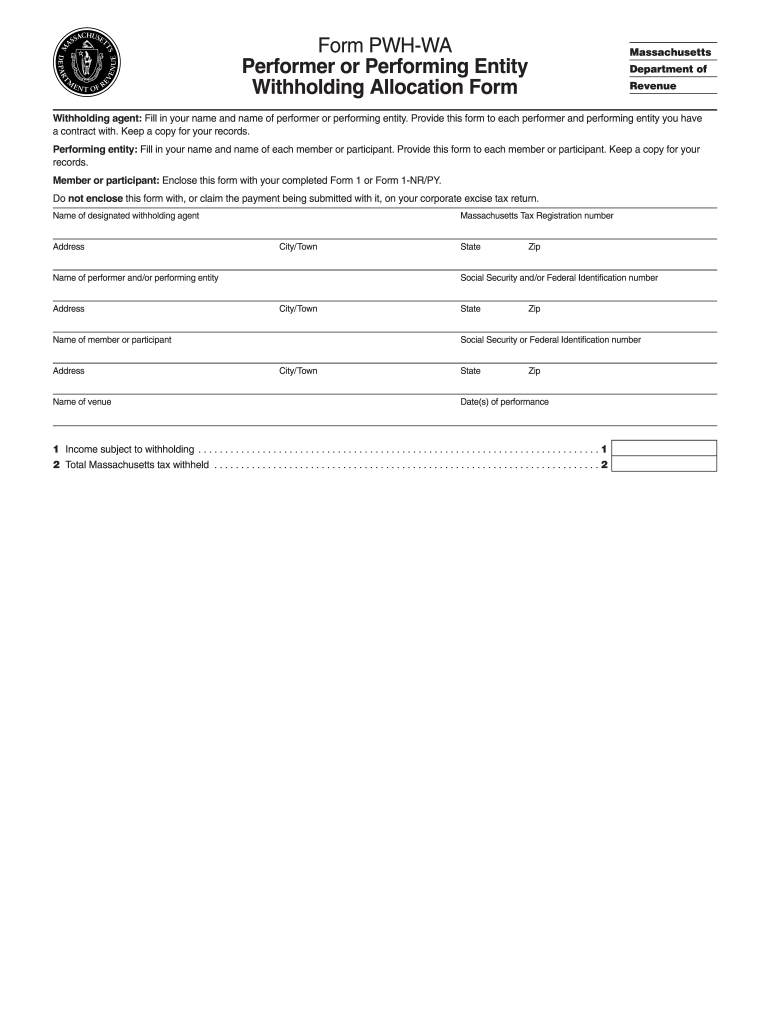 Form Pwh Wa Fill Out And Sign Printable PDF Template SignNow