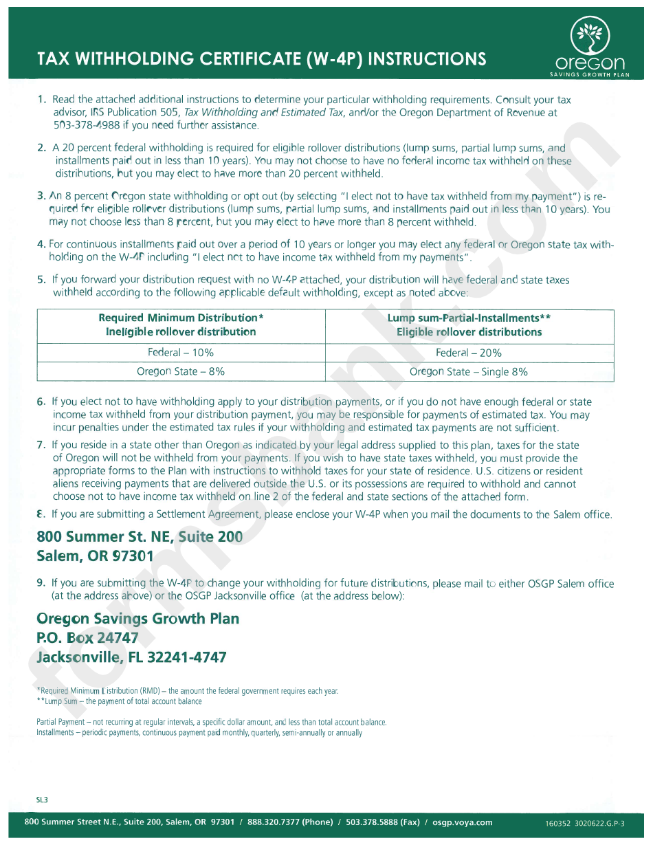 Form W 4p Tax Withholding Certificate Printable Pdf Download