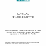 Free Louisiana Advance Directive Form Medical POA Living Will PDF