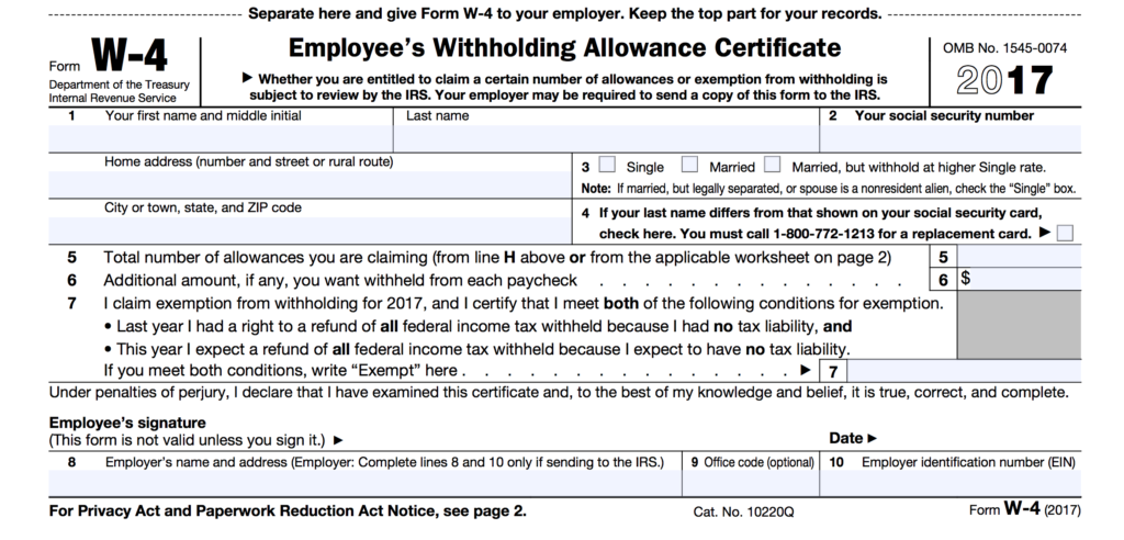 Free Printable 2021 W 4 Form W4 Form 2021