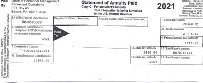 How Federal Employee Retirement Benefits Are Taxed By The IRS Part I