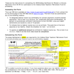 Indiana W4 Pension Form Fill Online Printable Fillable Blank