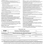 IRS Form W 4V Download Printable PDF Voluntary Withholding Request