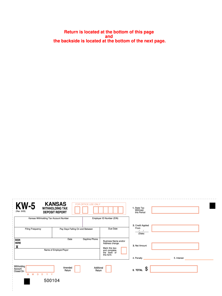 Kw5 Form Fill Out And Sign Printable PDF Template SignNow