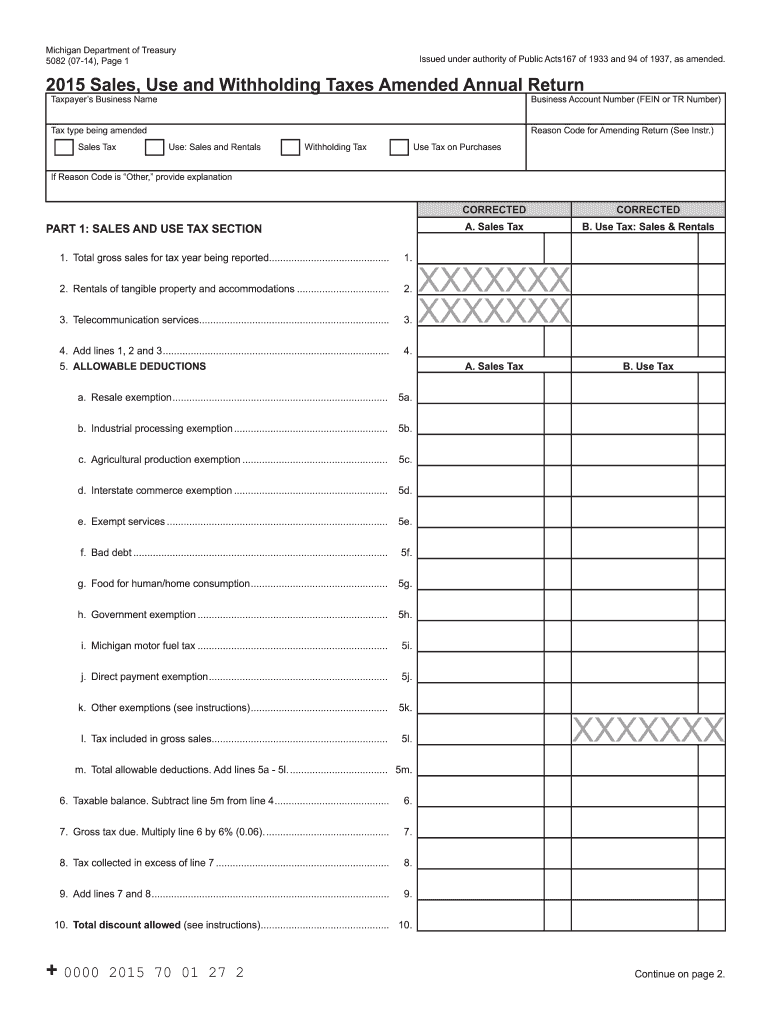 Mi Form 5082 Fill Online Printable Fillable Blank PdfFiller