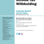 Minnesota Income Tax Withholding Instruction Booklet And Tax Tables