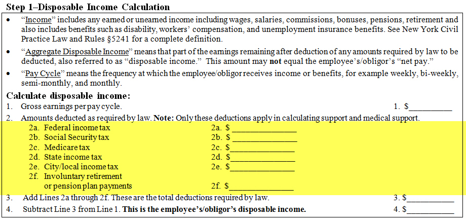 New York State Tax Allowances Calculator TAXF