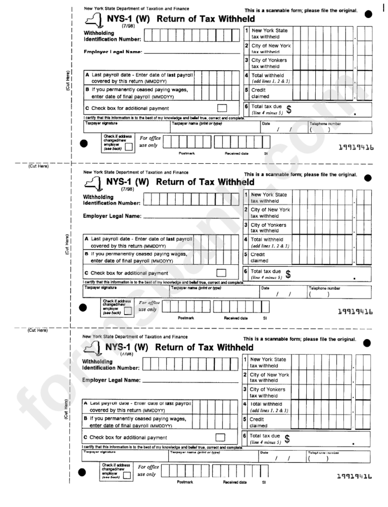 Nys Employee Tax Form 2022 Employeeform