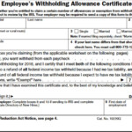 Printable 2018 Form W 4