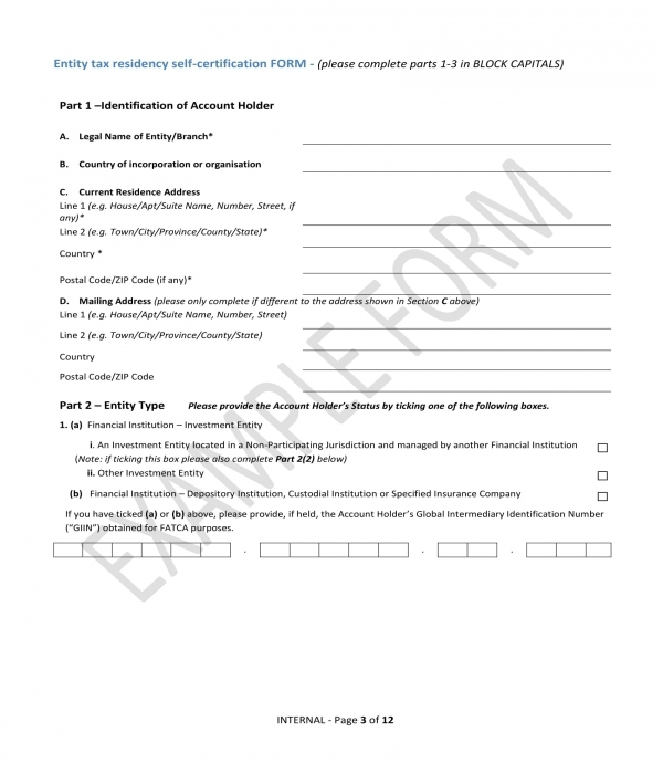 Residency Certification Form TUTORE ORG Master Of Documents