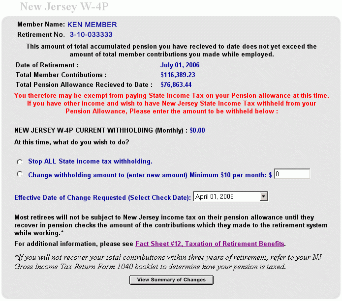 State Of NJ Department Of The Treasury NJDPB