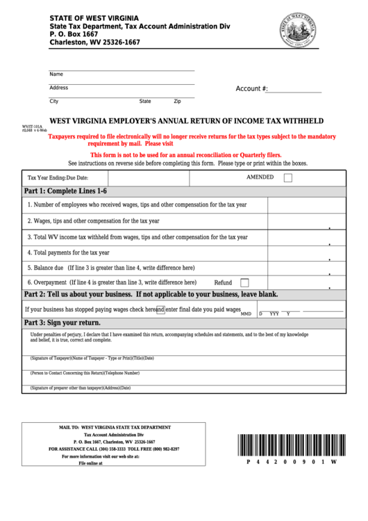 West Virginia Employee Tax Forms 2022 Employeeform