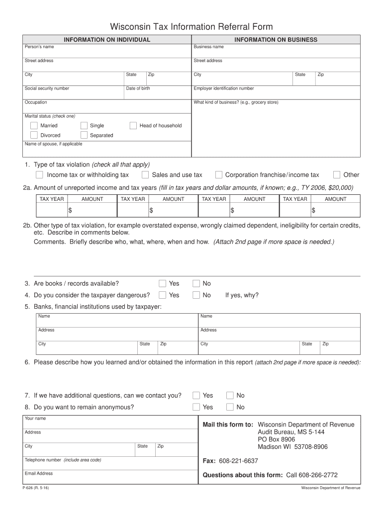 Wi Referral Form Fill Out And Sign Printable PDF Template SignNow