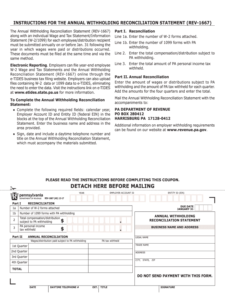 2015 Form PA REV 1667 R Fill Online Printable Fillable Blank PdfFiller