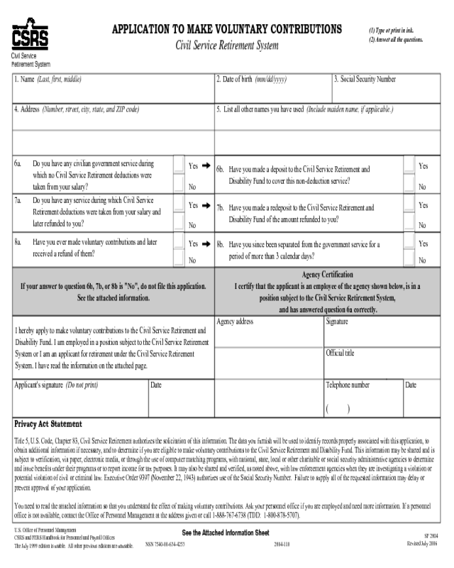 2019 OPM Gov Forms Fillable Printable PDF Forms Handypdf