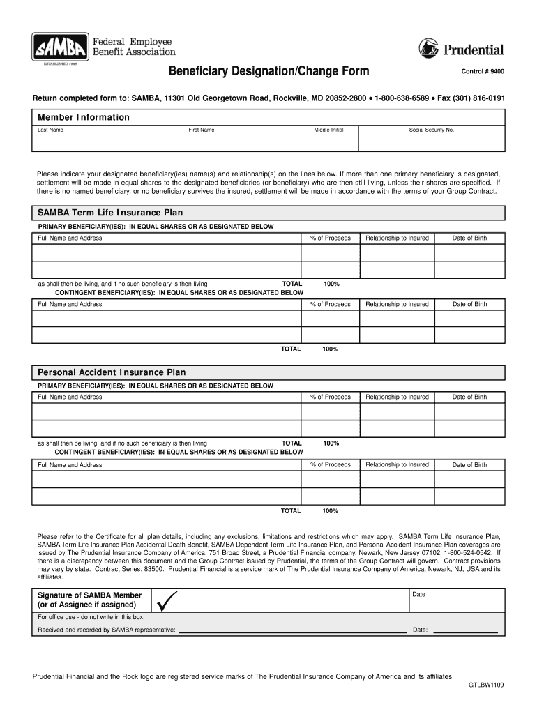 Blank Beneficiary Designation Form Fill Out Sign Online DocHub