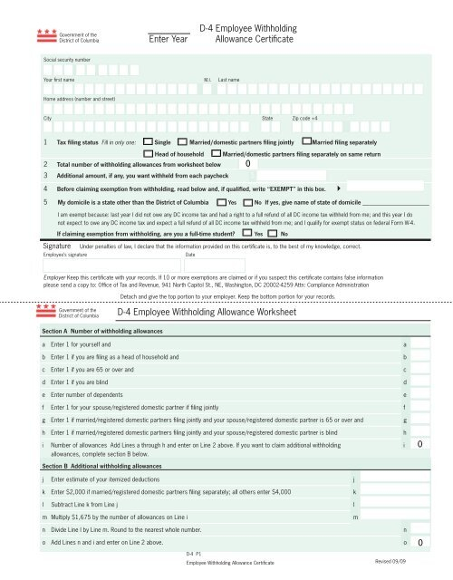 DC Withholding Form Pdf Format IATSE Local 22