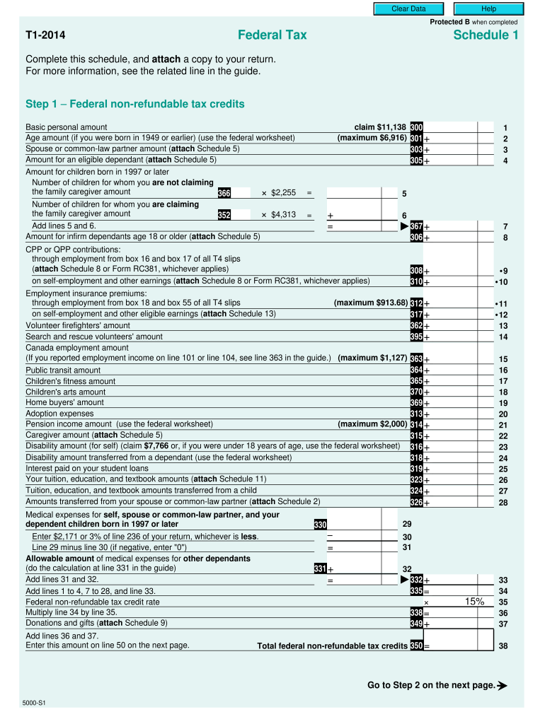 Federal Tax Schedule 1 Cra arc Gc Fill Out Sign Online DocHub