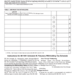 Fillable Form Mi 1041 Schedule W Michigan Fiduciary Withholding Tax