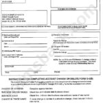 Form G 5 B Withholding Account Change Form Printable Pdf Download