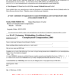 Form W 4v Voluntary Withholding Certificate From Unemployment