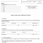 Free Texas Employer s Order To Withhold Earnings For Child Support Form