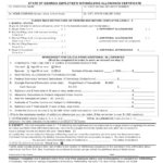 Georgia State Employee Withholding Form 2022 Employeeform