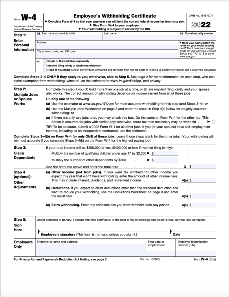 How To Complete State Tax Withholding Form TAX