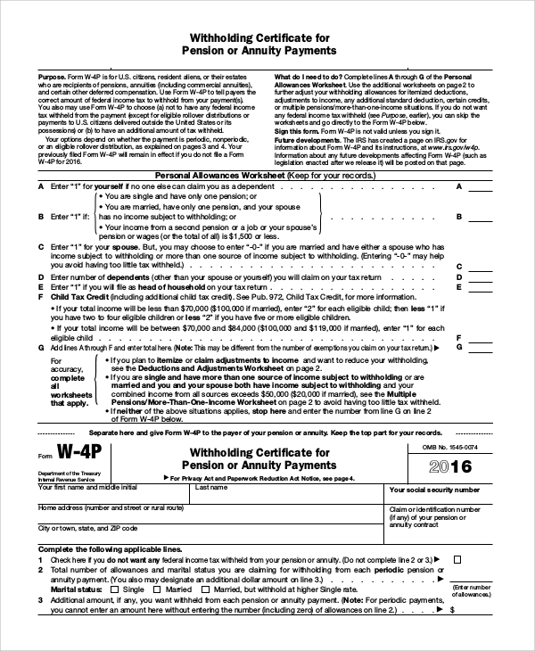 How To Fill Out State Tax Withholding Form TAX