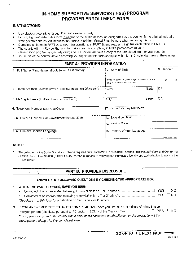 Ihss Forms Fill And Sign Printable Template Online US Legal Forms