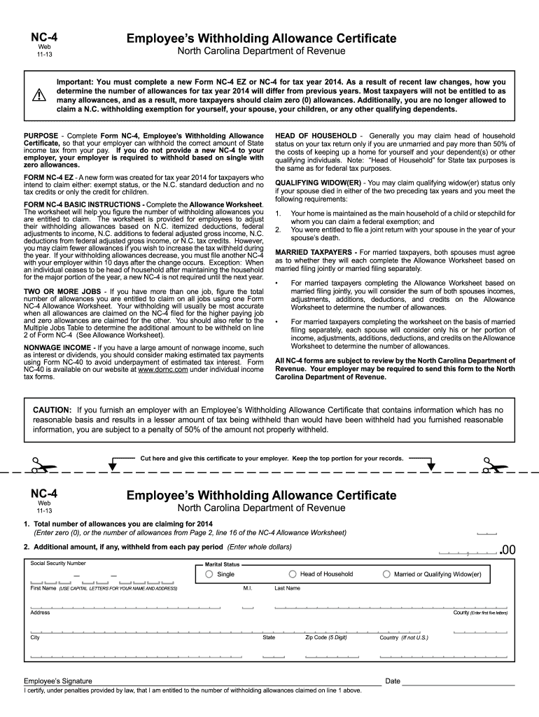 Nc State Tax Withholding Form 2021 TAX