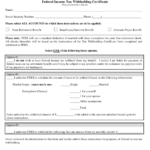 Nevada Federal Income Tax Withholding Certificate Download Fillable PDF