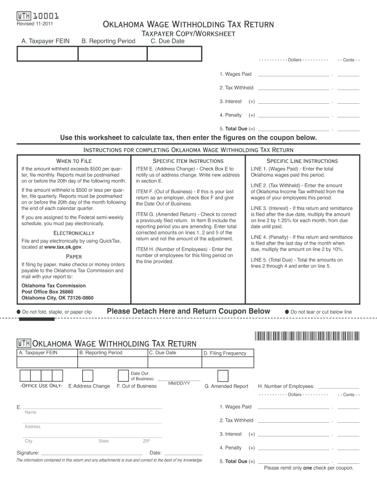 Oklahoma Employee Tax Withholding Form 2024 Employeeform