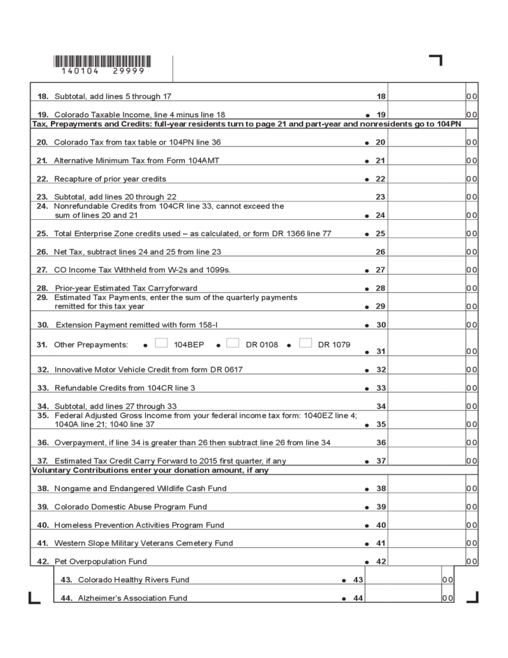 State Income Tax Withholding Form Colorado WithholdingForm