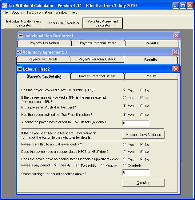 Tax Withheld Calculator Ato Tax Withholding Estimator 2021