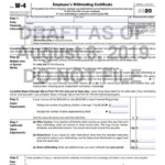 Treasury And IRS Unveil New Form W 4 For 2020 Tax Pro Today